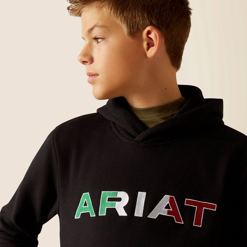 Black Ariat Mexico Hoodie | 04EKYBJOX