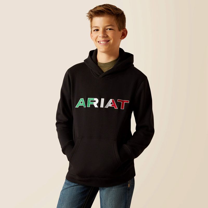 Black Ariat Mexico Hoodie | 04EKYBJOX