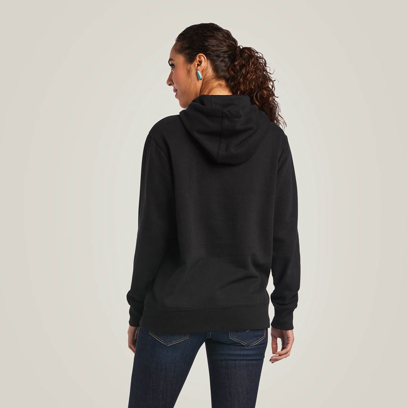 Black Ariat Mexico Hoodie | 92QAGLHTX