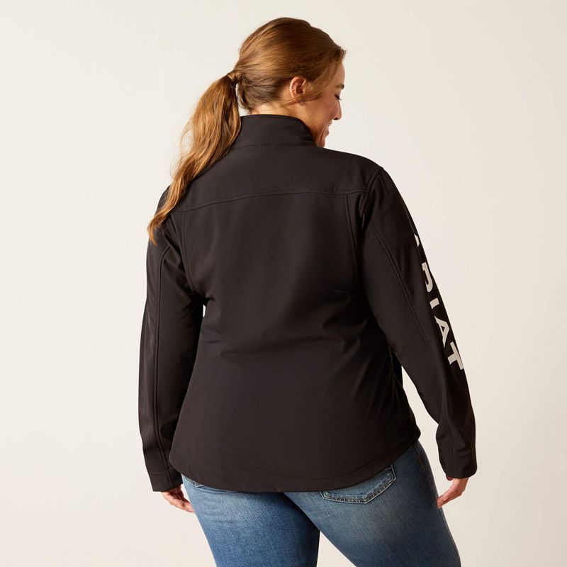 Black Ariat New Team Softshell Jacket | 39WDCGYLH