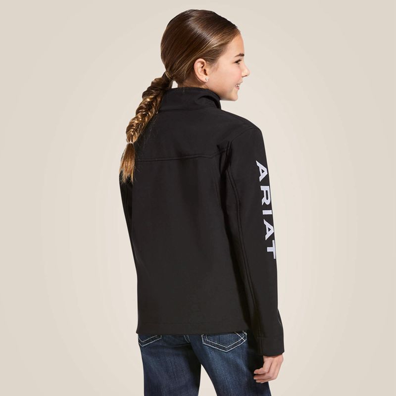 Black Ariat New Team Softshell Jacket | 62WDCVPGE