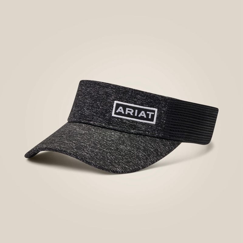 Black Ariat Offset Logo Visor | 47AFDHYLN