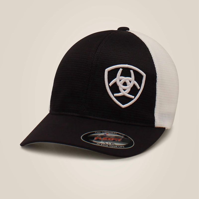 Black Ariat Offset Shield Mech Cap | 03VHKFRSL