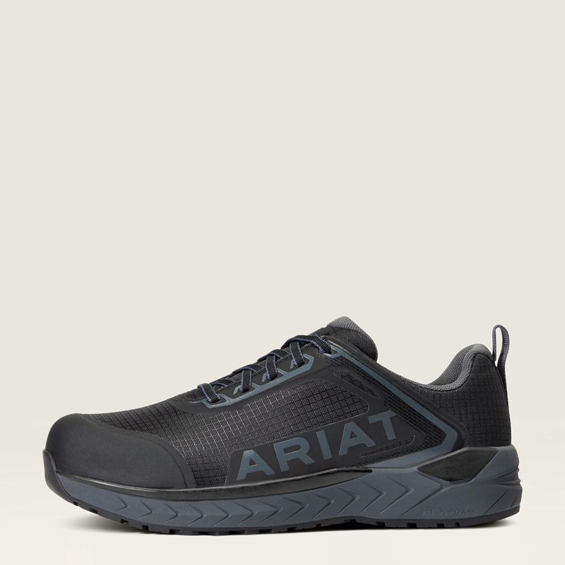 Black Ariat Outpace™ Composite Toe Safety Shoe | 06BZQIRWY