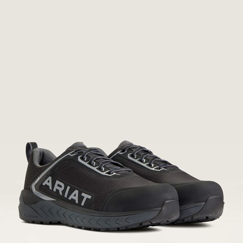 Black Ariat Outpace™ Composite Toe Safety Shoe | 06BZQIRWY