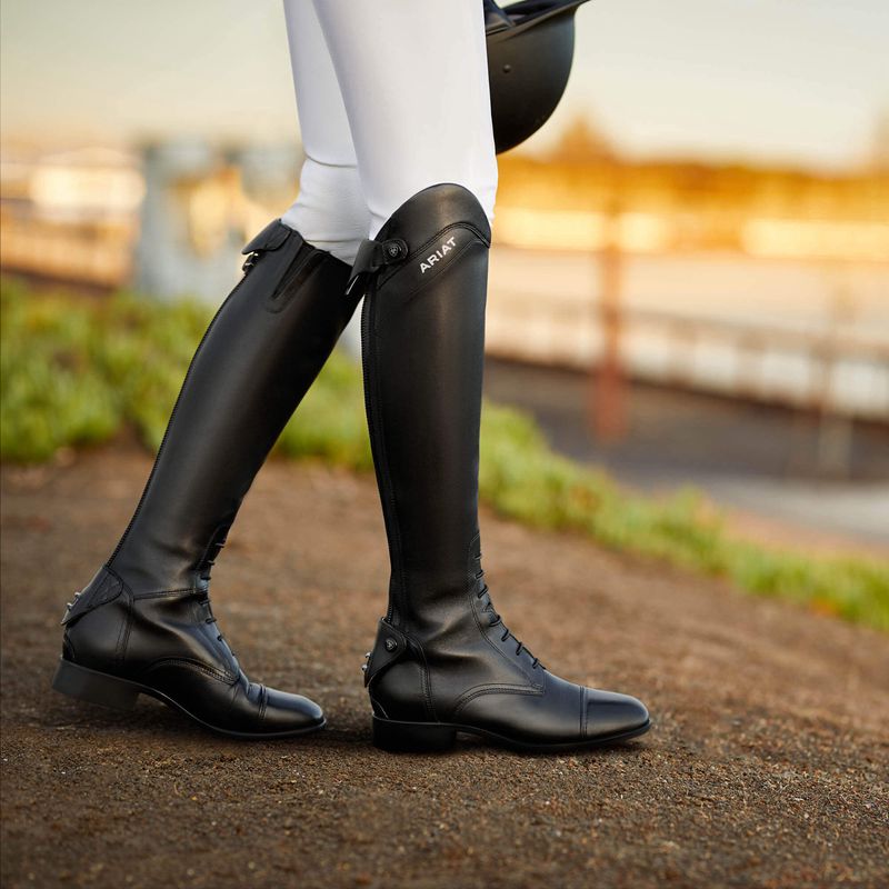 Black Ariat Palisade Tall Riding Boot | 63PCXOUJD