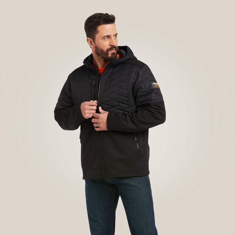 Black Ariat Rebar Cloud 9 Insulated Jacket | 19QIJPNBX