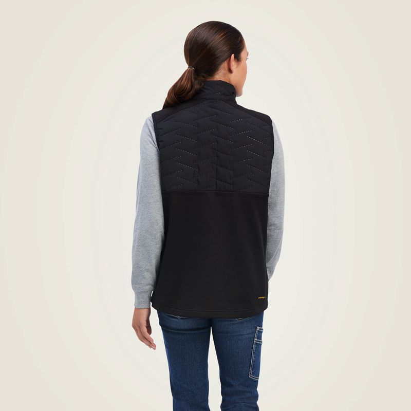 Black Ariat Rebar Cloud 9 Insulated Vest | 20XHAUWJD