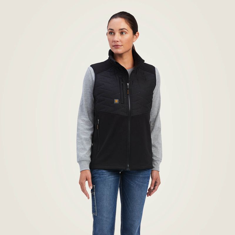 Black Ariat Rebar Cloud 9 Insulated Vest | 20XHAUWJD