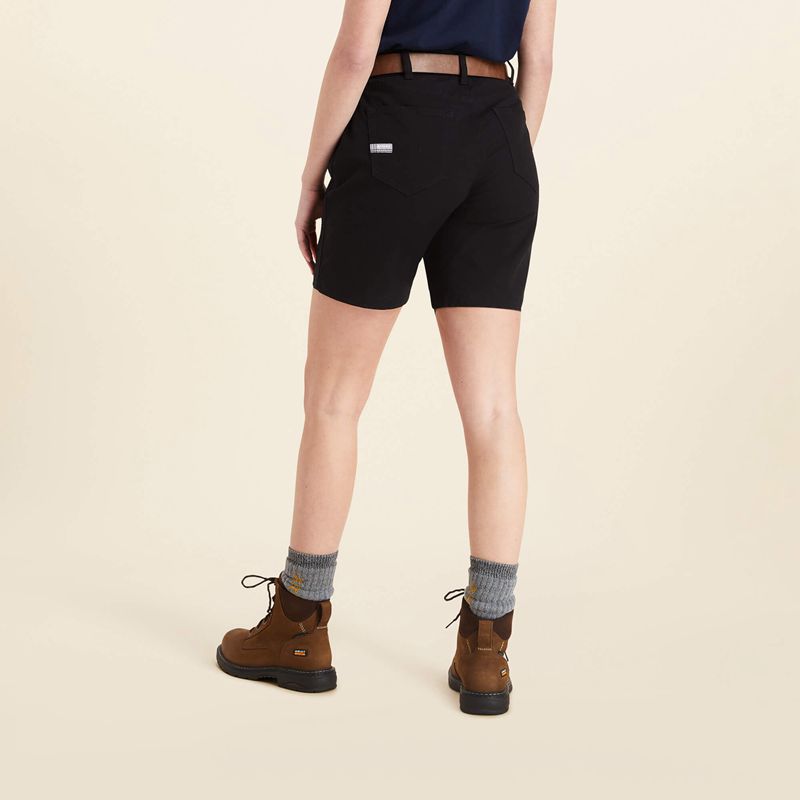 Black Ariat Rebar Durastretch Made Tough Short | 06ZUVJBRA