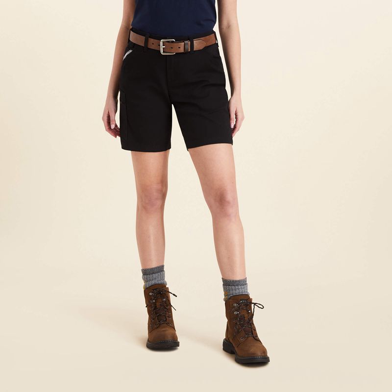 Black Ariat Rebar Durastretch Made Tough Short | 06ZUVJBRA