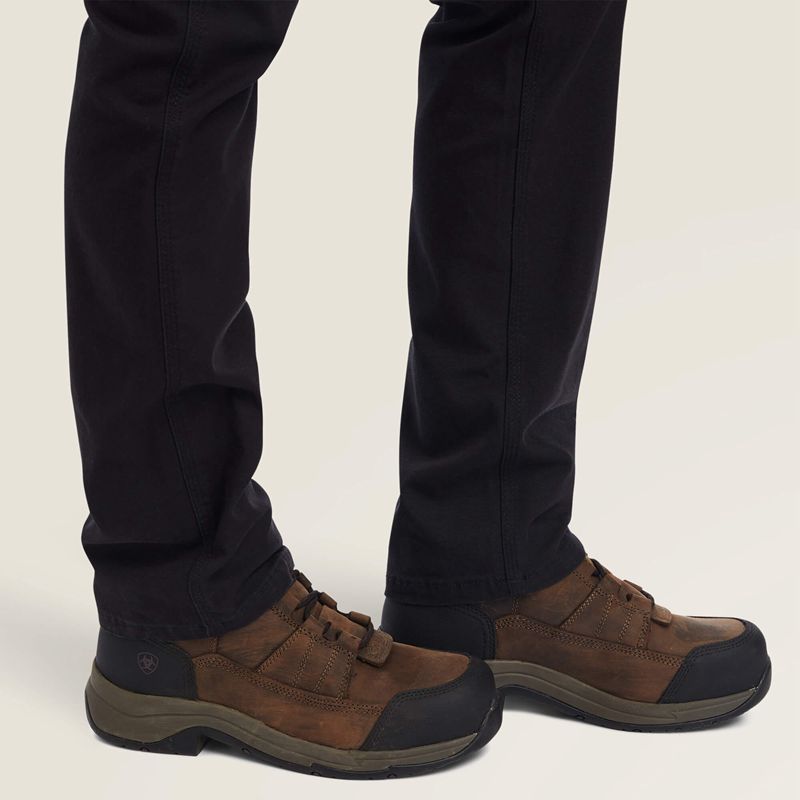 Black Ariat Rebar Durastretch Made Tough Straight Leg Pant | 02OIVPZSE