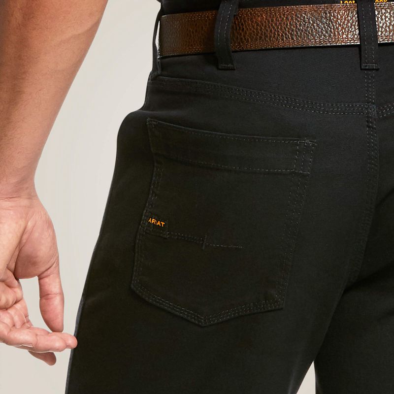 Black Ariat Rebar Durastretch Made Tough 10