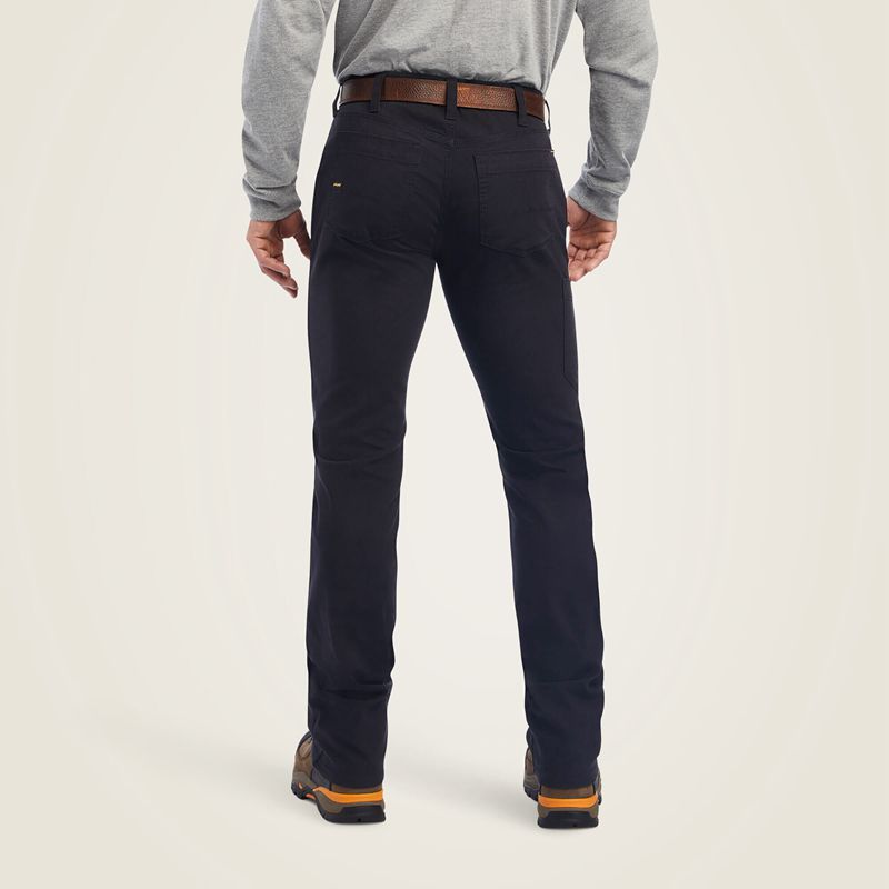 Black Ariat Rebar M7 Durastretch Made Tough Straight Pant | 83FMBXACR