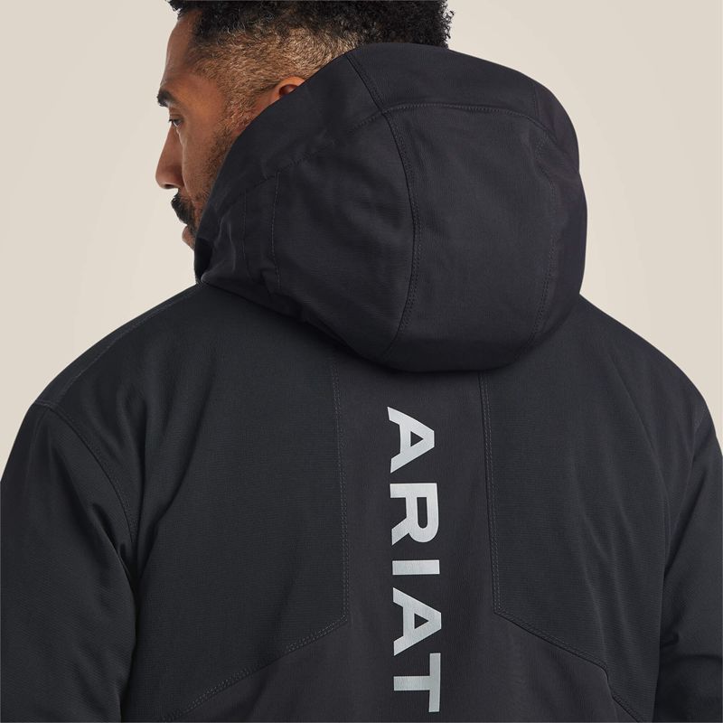 Black Ariat Rebar Polartec Elite Waterproof Insulated Jacket | 95BVHQRSC