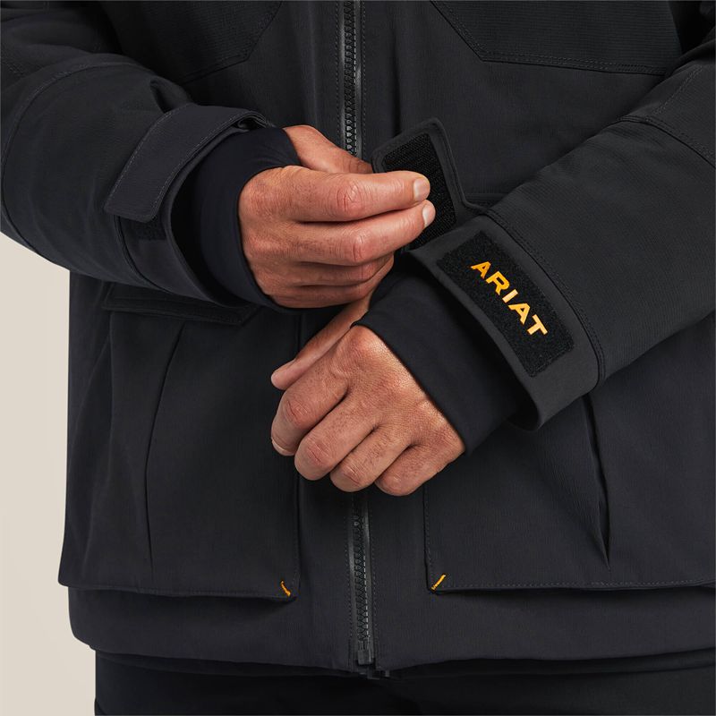 Black Ariat Rebar Polartec Elite Waterproof Insulated Jacket | 95BVHQRSC