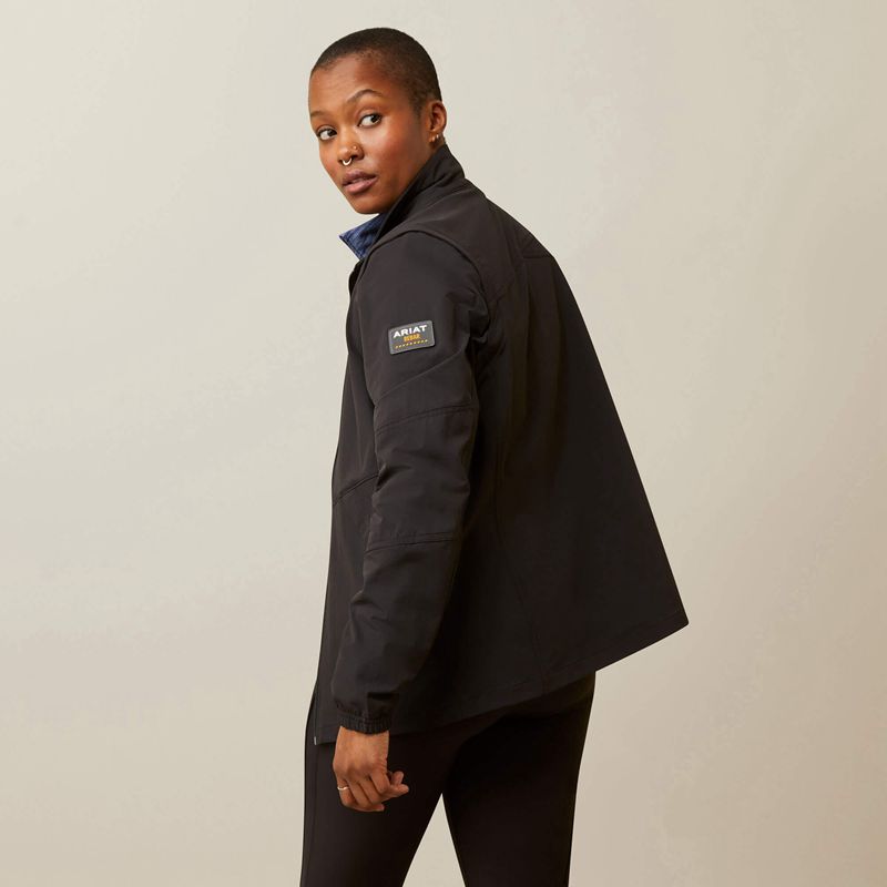 Black Ariat Rebar Weatherproof Convertible Jacket | 87SPTHUXB