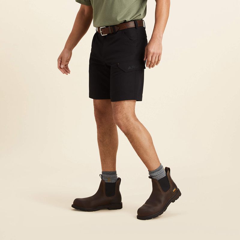 Black Ariat Rebar Workflow Ultralight Short | 32LAJQIYD