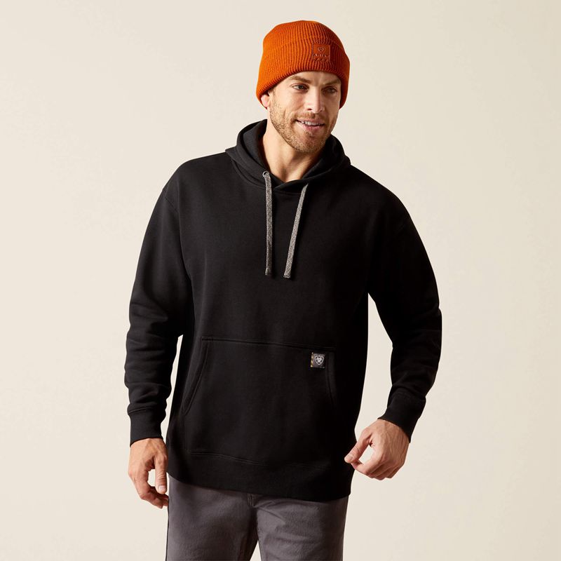 Black Ariat Rebar Workman Chainsaw Hoodie | 73VJEISBZ