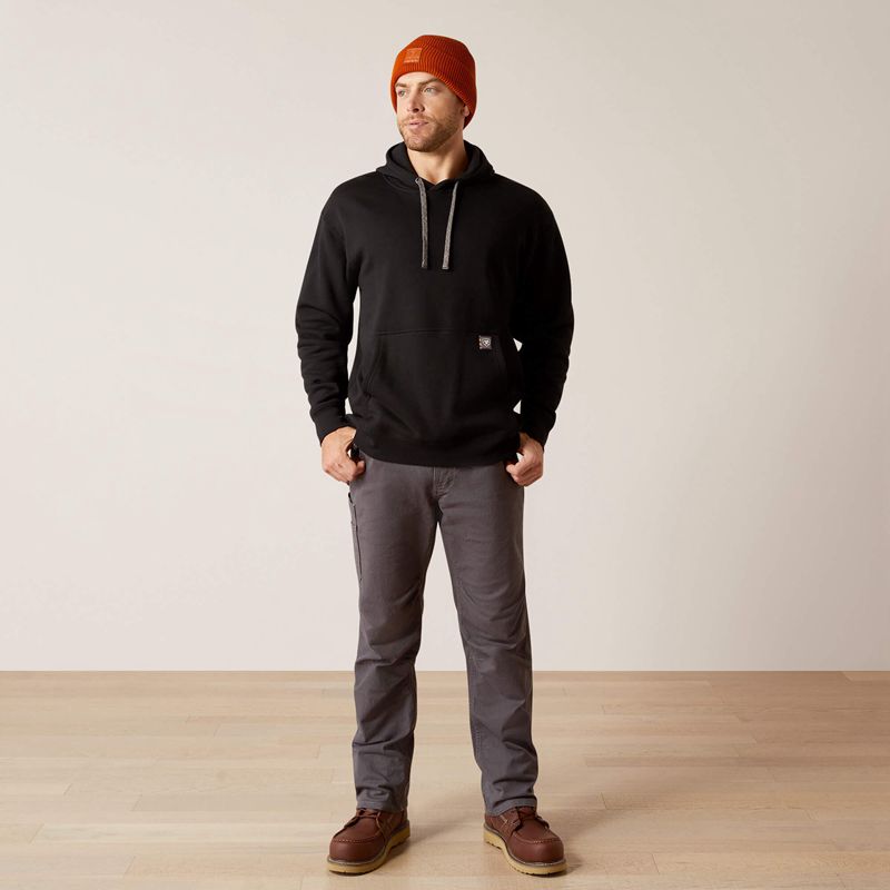 Black Ariat Rebar Workman Chainsaw Hoodie | 73VJEISBZ