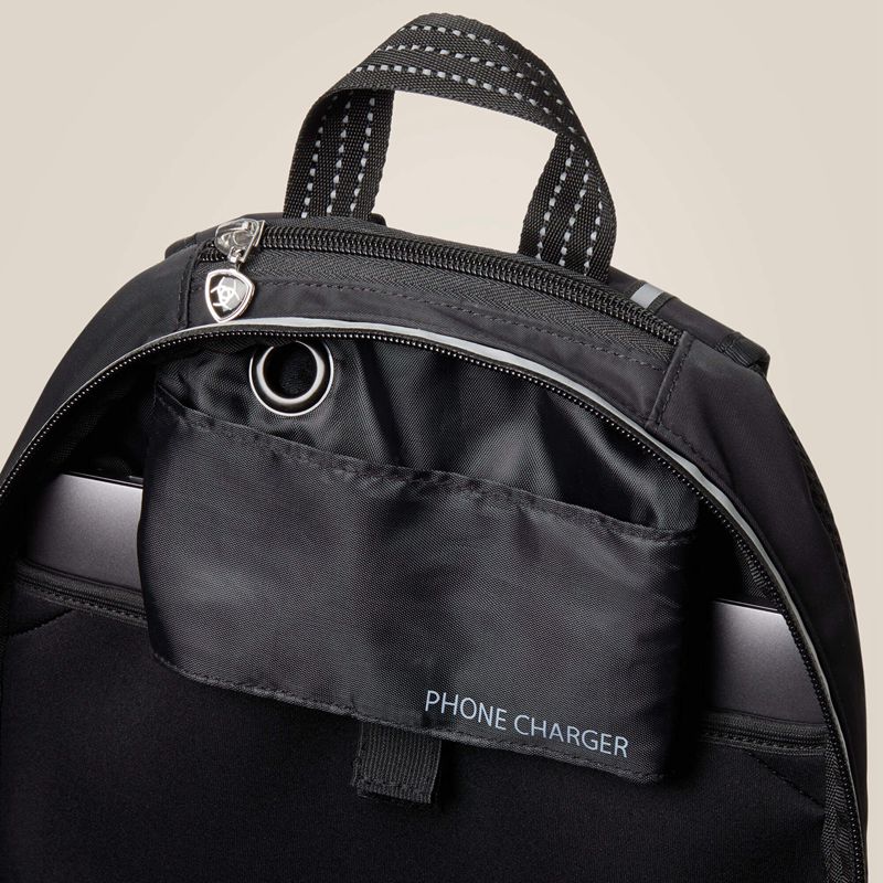 Black Ariat Ring Backpack | 23ZTPDFOQ