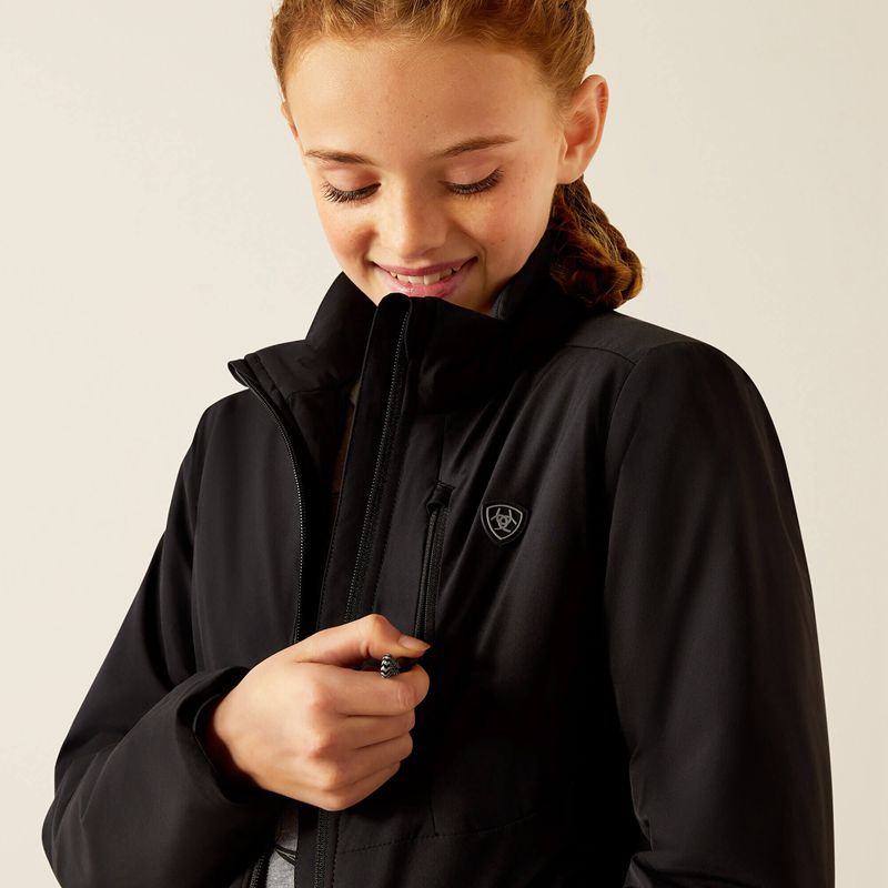 Black Ariat Rion Stretchshell Insulated Jacket | 58TDNYSHE