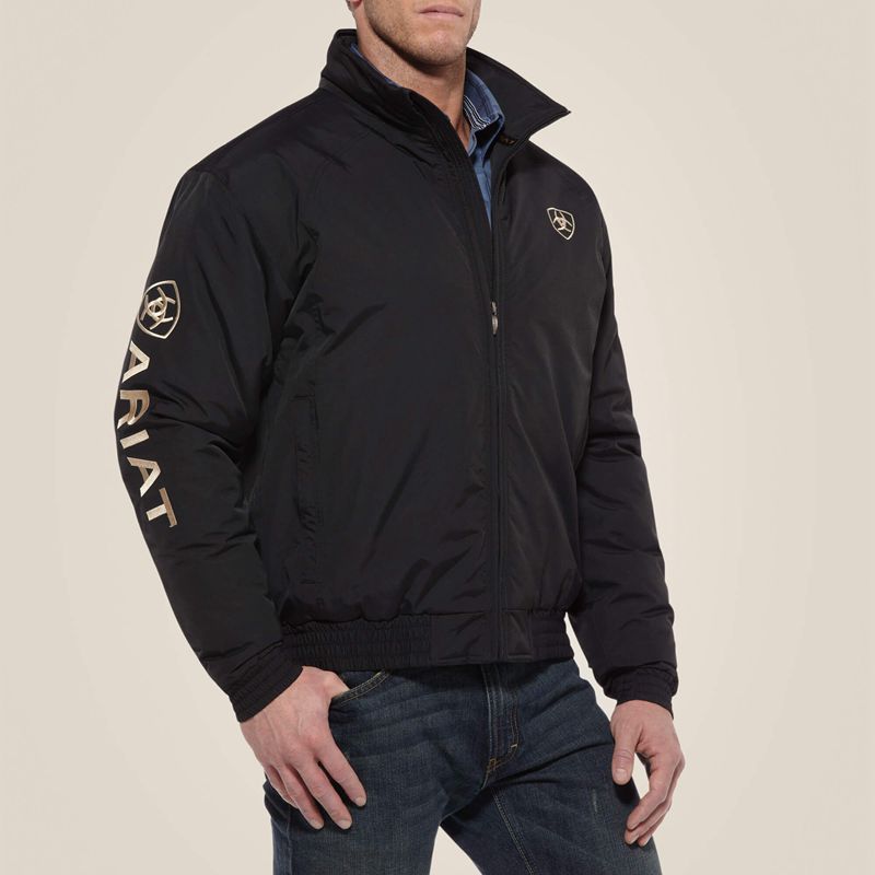 Black Ariat Team Logo Insulated Jacket | 29FSPMXGK