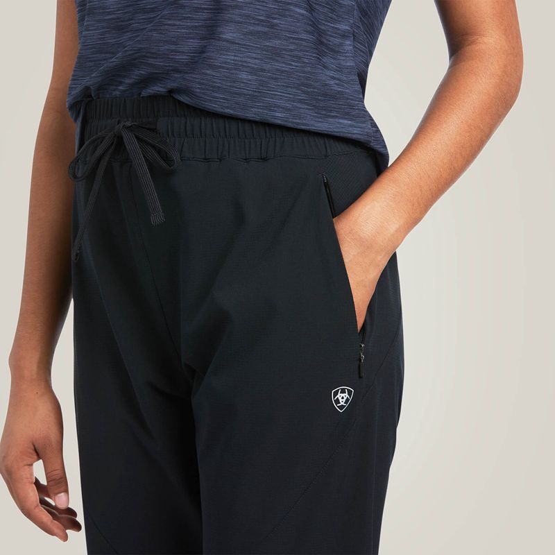 Black Ariat Tek Jogger Sweatpants | 81UFJOMYB