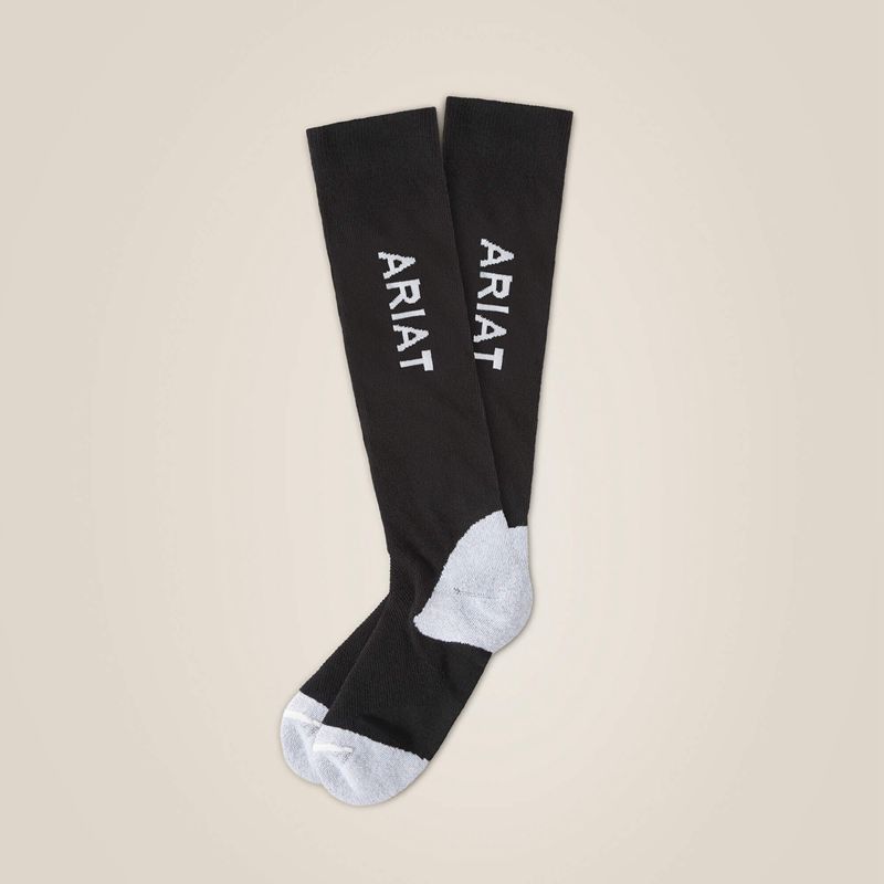 Black Ariat Tek Performance Socks | 45WOTDLHK