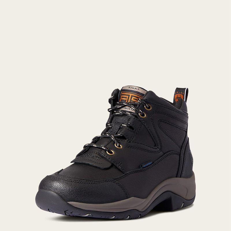 Black Ariat Terrain Waterproof Boot | 37XUNILCF