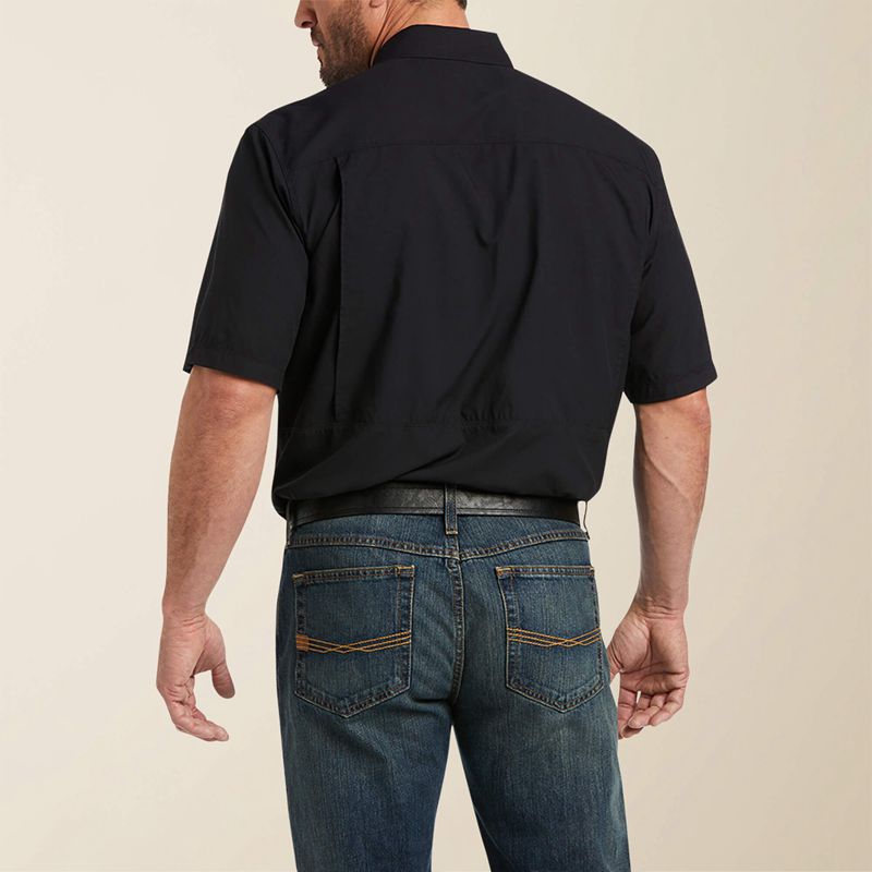 Black Ariat Venttek Outbound Classic Fit Shirt | 09WCTISOH