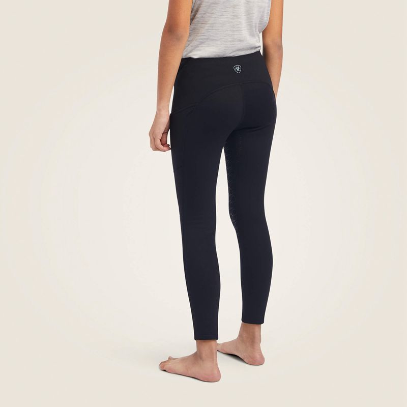 Black Ariat Venture Thermal Half Grip Tight | 74NZDQOJA