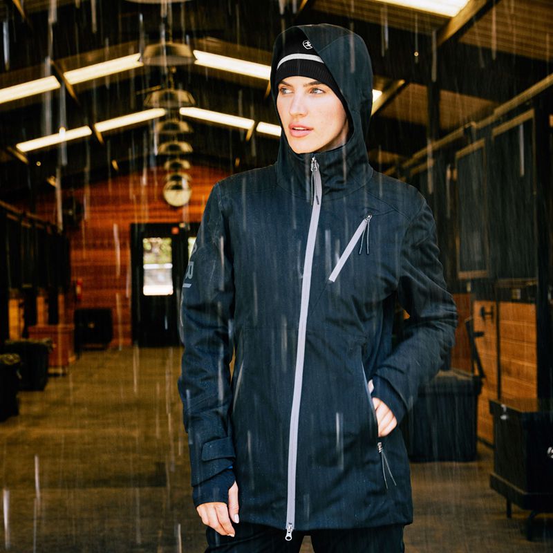 Black Ariat Venture Waterproof Jacket | 68PFZAEXW