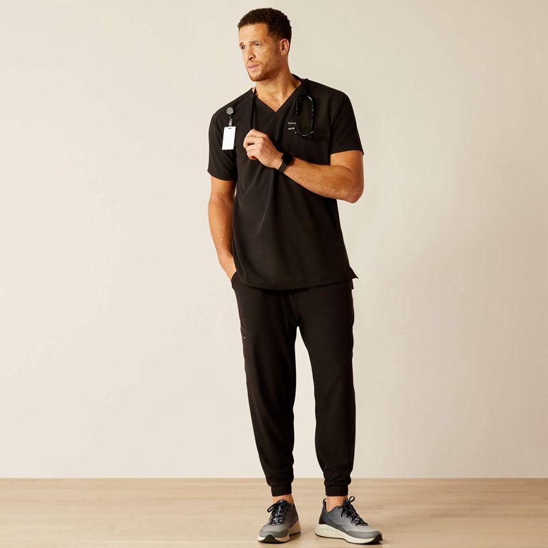 Black Ariat Whitman Scrub Top | 14JENDIOB