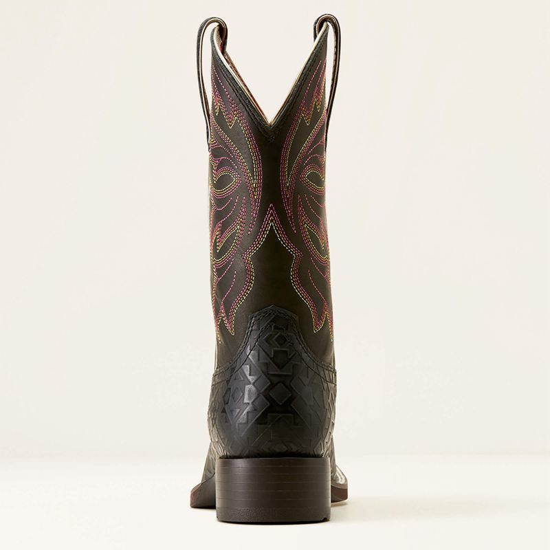 Black Blanket Emboss/Limousine Black Ariat Buckley Western Boot | 68XZDMKCA