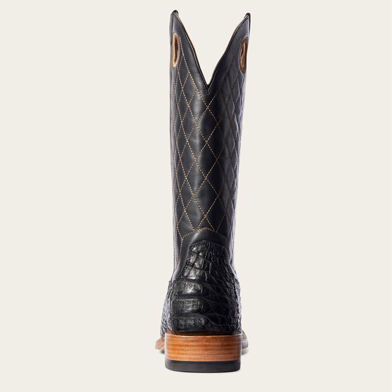 Black Caiman Belly Ariat Relentless Winner's Circle Western Boot | 43UHDAZNK