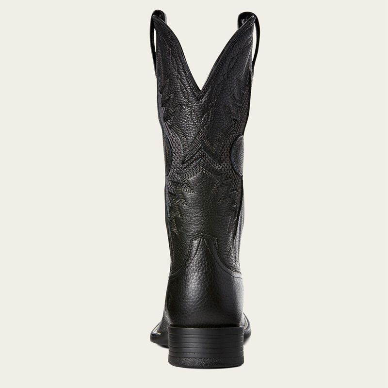 Black Carbon Ariat Solado Venttek Western Boot | 95WUAJCOS