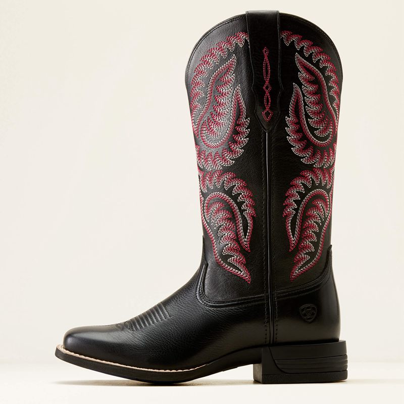 Black Deertan/Madison Avenue Ariat Cattle Caite Stretchfit Western Boot | 25TQIVELU