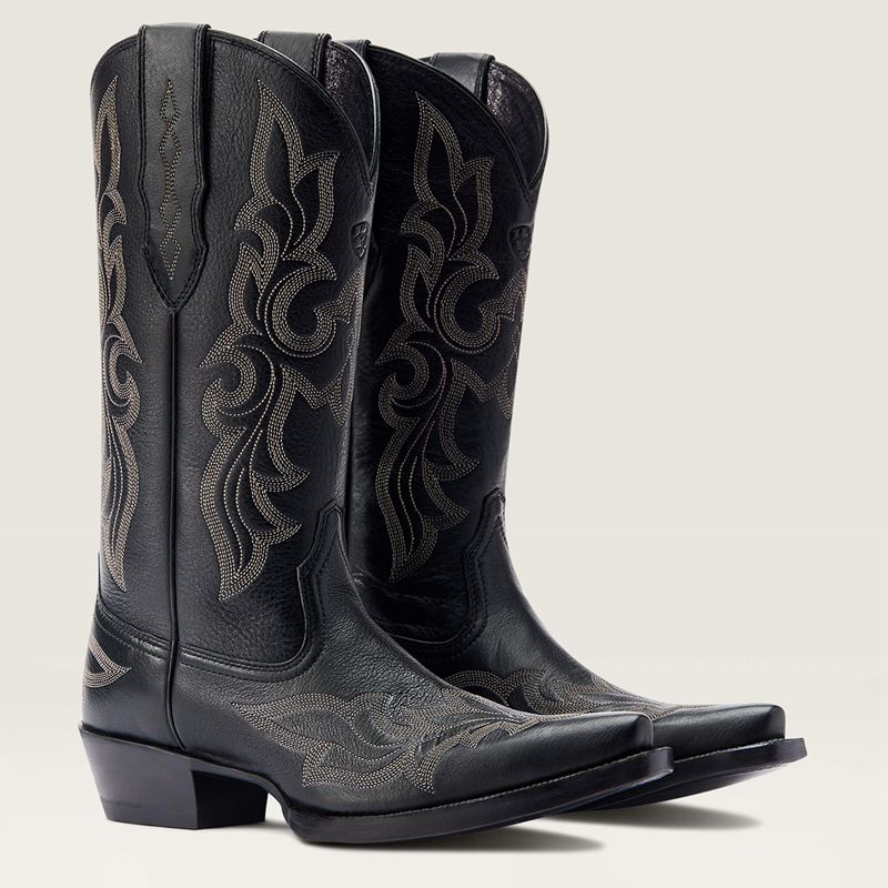 Black Deertan Ariat Jennings Stretchfit Western Boot | 40HAEYMWI