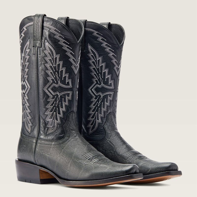 Black Elephant Print Ariat Futurity Showman Western Boot | 98NSTHUAV