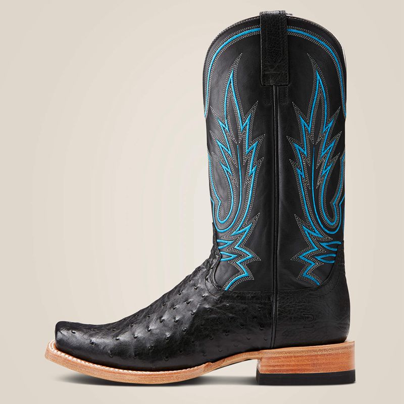 Black Full Quill Ostrich Ariat Relentless All Around Western Boot | 52JKVLGIU