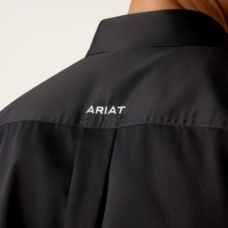 Black Mexico Ariat Team Logo Twill Classic Fit Shirt | 72XAMZRHK