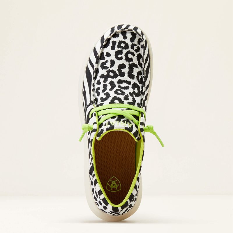 Black White Animal Print Ariat Hilo | 64JHYKQDI