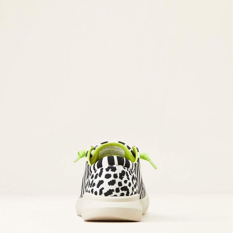 Black White Animal Print Ariat Hilo | 64JHYKQDI