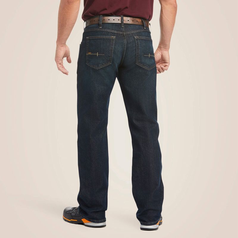 Blackstone Ariat Rebar M5 Straight Durastretch Edge Stackable Straight Leg Jean | 70EMFBLHV