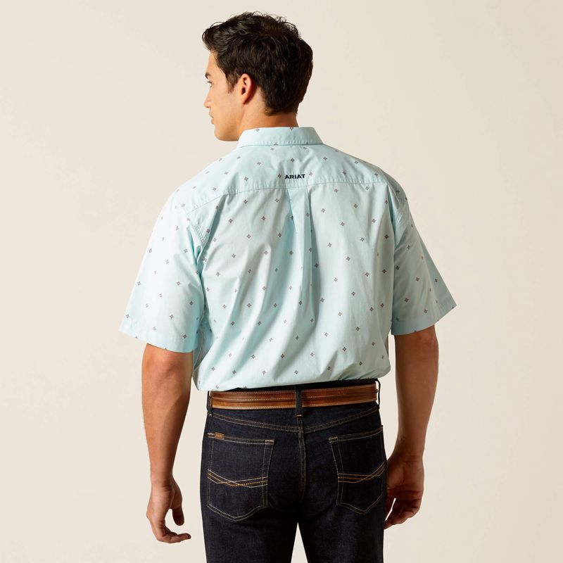 Blue Ariat Royce Classic Fit Shirt | 27SXRVACK