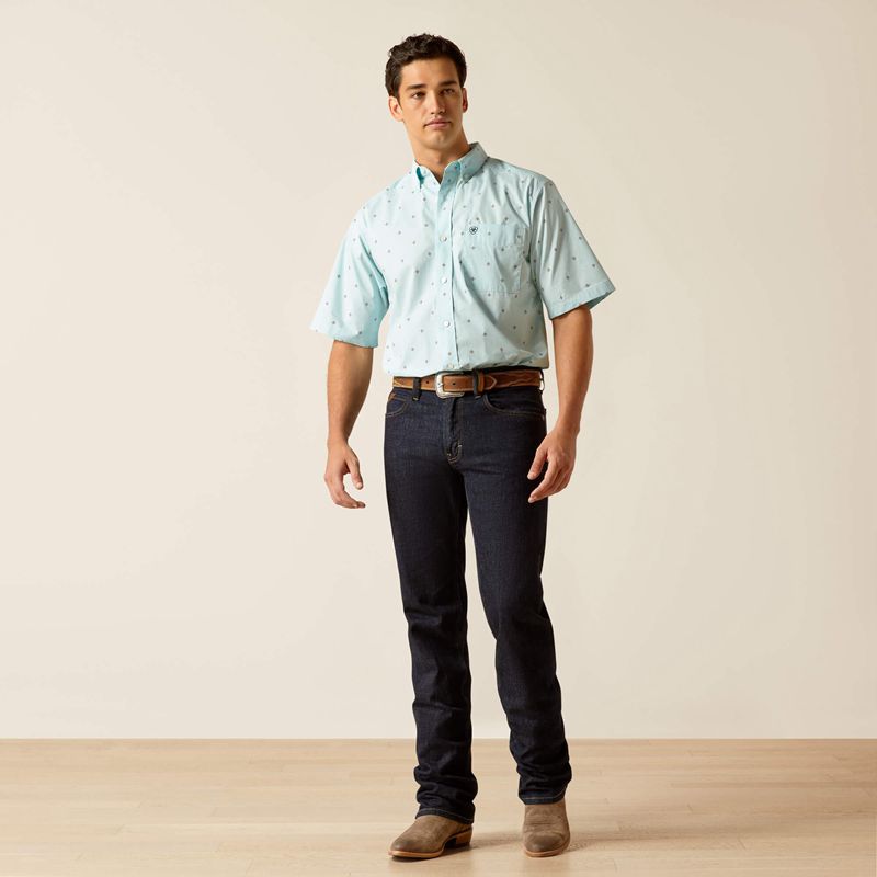 Blue Ariat Royce Classic Fit Shirt | 27SXRVACK