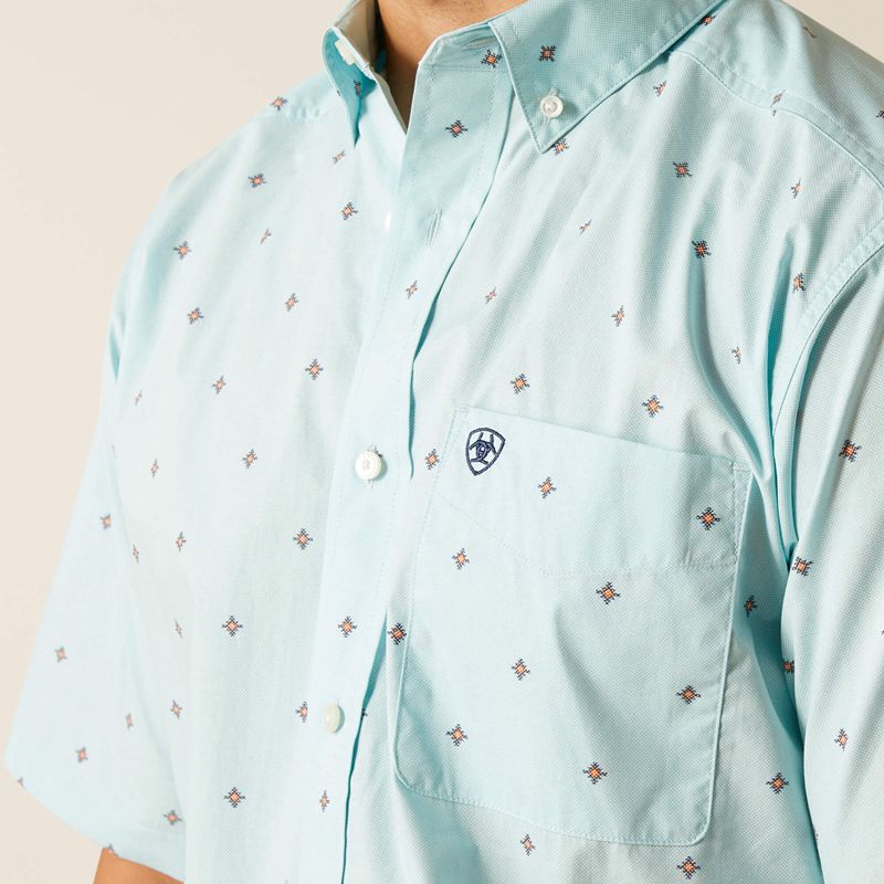 Blue Ariat Royce Classic Fit Shirt | 27SXRVACK