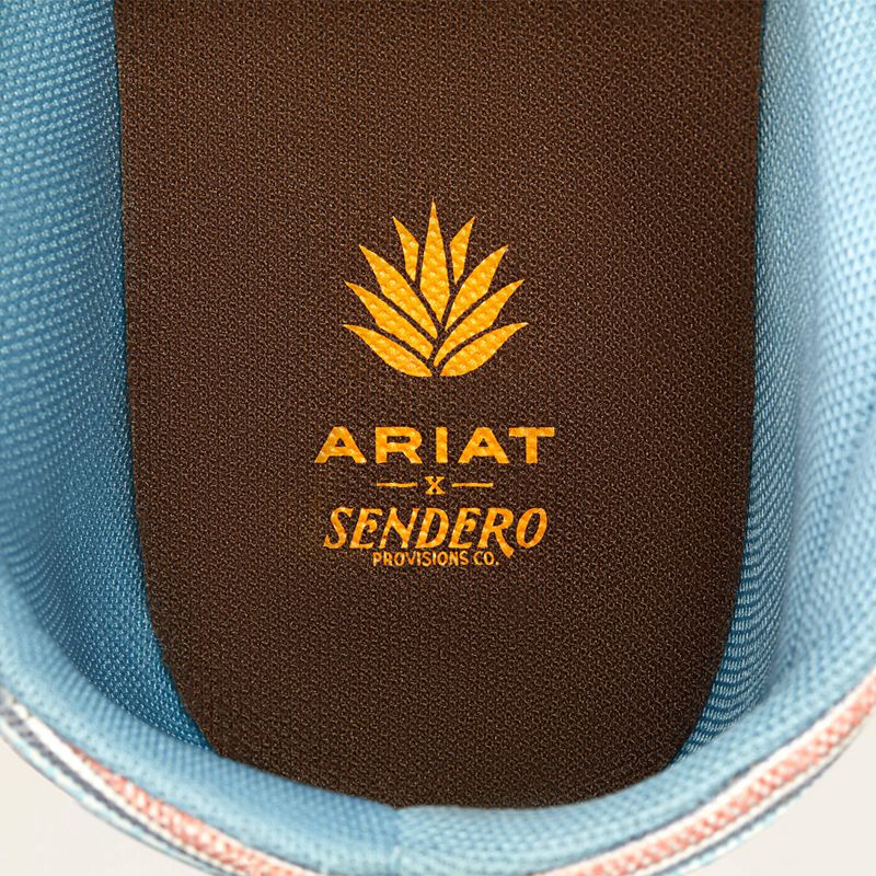 Blue Boquillas Print Ariat Hilo Sendero | 05OCENYLG