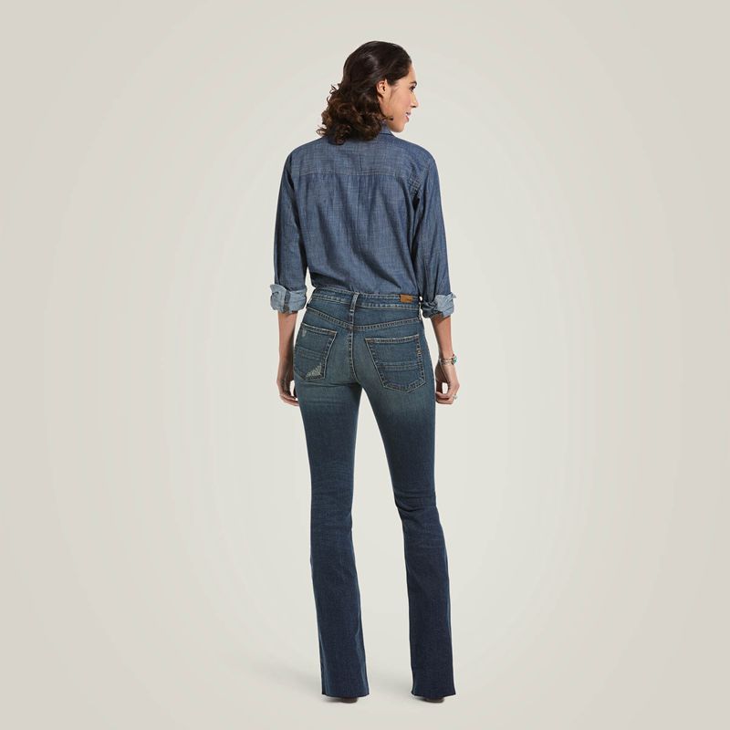 Blue Lake Ariat Premium High Rise Flare Jean | 01DGXTQCP